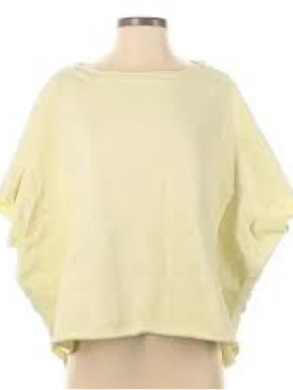 Frank & Eileen Pale Yellow Short Sleeve Boxy Top